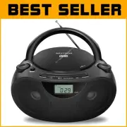 Versatile Portable Boombox with Bluetooth, CD Player & USB - Enhanced Sound