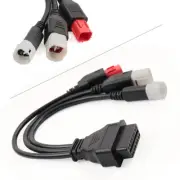 3pin 4pin 6pin 3in1OBD2 Diagnostic Adapter Connector Cable For Yamaha Motorcycle