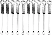 10 Pieces Stainless Steel Mini Spoon Micro Measuring Spoon Set for Salts, Spice, Kitchen Spoons, Silver