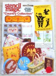 Stencil Magic Plastic Stencil Set "CHRISTMAS DESIGNS" #1921 Country Collection