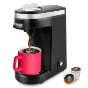 Single Serve Coffee Maker for K Capsule, One Cup Coffee Machine, Black