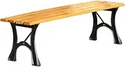 Outdoor Park Bench Outdoor Backless Terrace Garden Bench, Cast Iron, Porch Park Courtyard Outdoor Leisure Seat Patio Garden Bench(180cm)