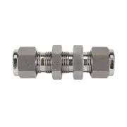 FITOK 316 SS Bulkhead Union 1 in Tube OD Compression Fitting, SS-BU-FL16