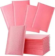 JEWEDECO 60pcs Mailers Co-Extruded Film Reusable Packing for Travel Resealable Padded Mailer