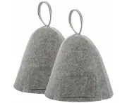 2 Pcs Bathroom Shower Hat Spa Set Women Russian Sauna Hat Gift Sets Women Sauna Wool Hat