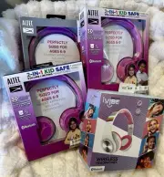 **BUNDLE** 3 Altec Lansing Kid Safe 6-9 & Vivitar iVibe Bluetooth Headphones