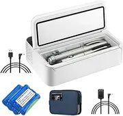 USB Insulin Refrigerator Mini Car Medicine Refrigerator Box with Lithium Battery*2 Portable Carry Portable Intelligent Constant Temperature Small Rechargeable Refrigerator