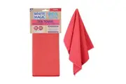 White Magic Reusable 70x50cm Tea Towel Absorbent Cleaning Drying Cloth Coral