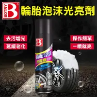 在飛比找momo購物網優惠-【BOTNY汽車美容】輪胎泡沫光亮劑 650ML(輪胎蠟 輪