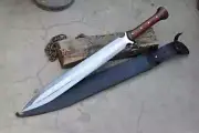 Hand Forged Carbon Steel Viking Sword Battle Ready With Sheath