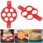 Cooking Egg Non Stick Pan Omelette Mold Flip Ring Mould Silicone Pancake Maker~