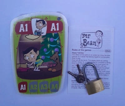 MR BEAN 4-IN-1 CARD GAMES By CARTA MUNDI ROWAN ATKINSON BRAND NEW NO BOX