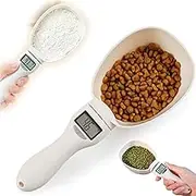 Digital Measuring Spoon, Food Measuring Scoop Scale, Dog Food Measuring Scoop Scale, Electronic Measuring Spoon Scale Kitchen Home Food Baking, Digital Spoon Scale Grams and Ounces (A)