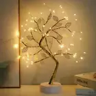 Artificial 72 Led Lights Copper Wire Bonsai Tree Light 19.7 Inch Light Up Trees