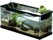 Home Aquarium - Small Filtered Aquarium for Turtles and Self-Cleaning Water System | Hydro Garden Fish Habitat with Air Pump, Ideal for Living Room, Worktop or Summer Space