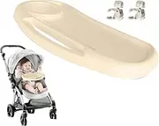 Meindin Stroller Tray, Adjustable Stroller Organizer with Cup Holder, Reusable Pram Attachment, Portable Travel Supplies for Home