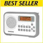 Compact & Portable Digital Radio with Backlit Display & Powerful Alarm Features