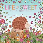 Graphique 2024 Life is Sweet Wall Calendar | 12” x 12” | Thick Paper | Home & Office Organizer | Large Monthly Grid | 3 Languages & Marked Holidays | 4 Month Preview Page for 2025
