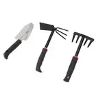 3PCS Garden Tool Set Iron Stainless Steel Five Teeth Rake Hoe Shovel