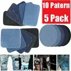 Iron sew on Patches for Clothing Repair 5PCS Jeans Denim Patches Kit DIY`