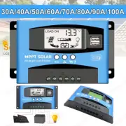 MPPT 30A-100A Solar Panel Regulator Battery Charge Controller Auto 12V/24V LCD