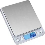 JSEIAJB 0.01/0.1g Precision LCD Digital Scales 500g/3kg Mini Electronic Grams Weight Balance Scale for Tea Baking Weighing Scale