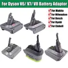 Adapter For Makita Milwaukee Ryobi Bosch 18V Battery Convert To Dyson V6 V7 V8