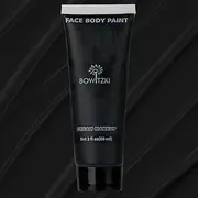 Bowitzki 60ml Face and Body Paint 2oz Cream Makeup 60ml Water Based Face Painting Special Effects For Adults Children Kids Halloween Christmas Party Stage Cosplay (Black)