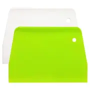 (2PCS) Dough Scraper Bowl Scraper ，Food safe Plastic Dough Cutter， Flexible P...