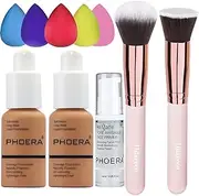 Phoera Foundation,Full Coverage Foundation,Hilareco Concealer Foundation Flawless 30ml Natural Matte Oil Control Concealer Facial Blemish for Women Girls (2 PCS 108-Tan)
