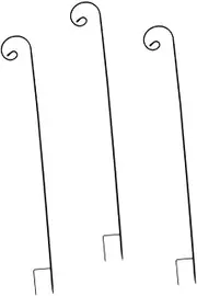 Toddmomy Outdoor Iron Hooks Set 3pcs Garden Hooks Bird Feeder Stand Plant Hangers Rust Resistant