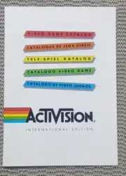 Atari 2600 1982 Original Vintage White Activision Catalog International Edition