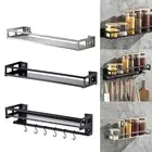 Space Saving Stainless Steel Spice Rack for Refrigerator Shelf with 8 Hooks