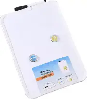 Small Dry Erase White Board, Desktop White Board, with Marker, Eraser, for Kids