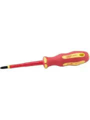 Draper Tools Ergo Plus VDE No.2 X 100mm Cross Slot Screwdriver (64432)