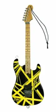 Eddie Van Halen Bumble Bee Yellow Black 6in Holiday Ornament NEW 000282021