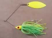 Bass Fishing Lure DR Custom Spinnerbait, 1/2 oz, 1 Hammered Willowleaf Blade
