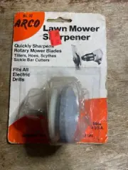 VINTAGE ARCO LAWNMOWER BLADE SHARPENER GRINDING WHEEL ( NEW OLD STOCK ) MADE USA