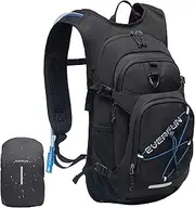EVERFUN Hydration Backpack with 2L Water Bladder BPA Free Lightweight Insulation Hiking Pack Tactical Backpack Men Women Hydration Day Rucksack for Cycling, Climbing, Camping, Hiking