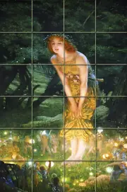 Art Edward Hughes Fantasy Mural Ceramic Bath Backsplash Tile #491