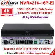 Dahua NVR4216-16P-EI 16CH 16PoE 2SATA 4K NVR WizSense 16MP Recorder AI SMD+ Face