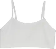 [Bhgytec] YINI Back to School Set of 1/3 Girls Sports Bra Vests Underwear Top Adjustable Shoulder Strap, White, Medium