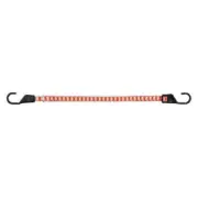Adjustable 10 in. to 54 in. Orange/White Bungee Cord with Hooks Outdoor