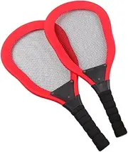 GOOHOCHY Boys Girls Beach Racket Set 5pc Sports Toy Set 2 Rackets 1 Badminton 2 Ocean Balls Compact Portable for Kids Random Color