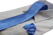 Mens Cornflower Blue 8Cm Neck Tie & Matching Pocket Square Set
