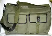 New BODHI Canvas Army Green Satchel Tote Weekender Duffle Bag Carry on