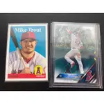 MLB MIKE TROUT 洛杉磯天使隊 鱒魚 ANGELS MVP TOPPS 球員卡 棒球卡 二手 請看描述