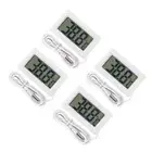 Set of 4 Reliable White Digital LCD Thermometers for Aquatic Environments