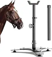 BUYYAH Horse Hoof Stand, 2 in 1 Adjustable Height Blacksmith Farrier Hoof Stand with Magnet, Portable Hoof Stand for Horses, Goats, Sheep and Cows