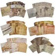 600 Pcs Vintage Journaling Supplies Scrapbook Paper for Junk Journals Planner